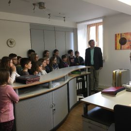 Klasse 4b zu Besuch im Rathaus