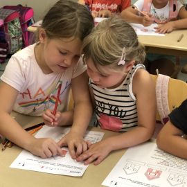 Besuch der Eisinger Kindergartenkinder in der Schule Besuch der Eisinger Kindergartenkinder in der Schule