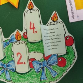 Lapbook der Klasse 4a zur Vorweihnachtszeit